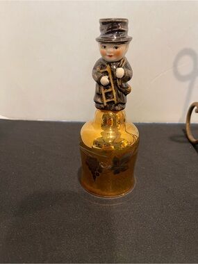 Vintage Boxkling Friar Monk Made in Germany Gold Bell